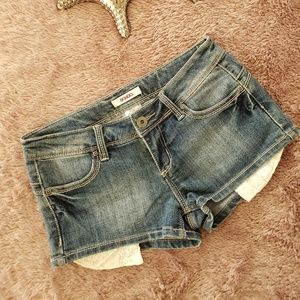 🤠BONGO Brand Jean Shorts with Lace Pockets